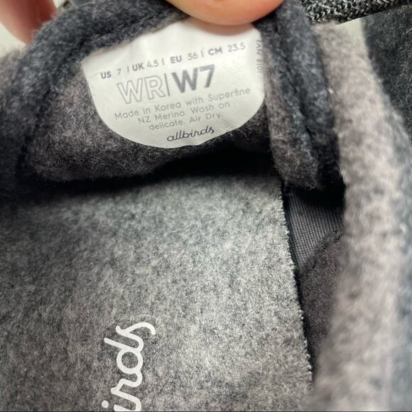 ALLBIRDS Wool Runner Charcoal Gray Size 7 - Picture 8 of 8